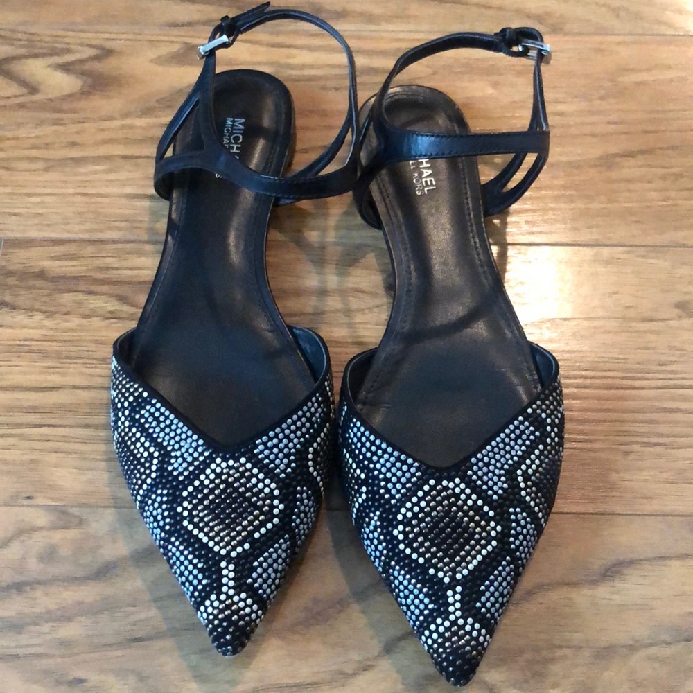 Michael Michael Kors Embellished Pointed Flats